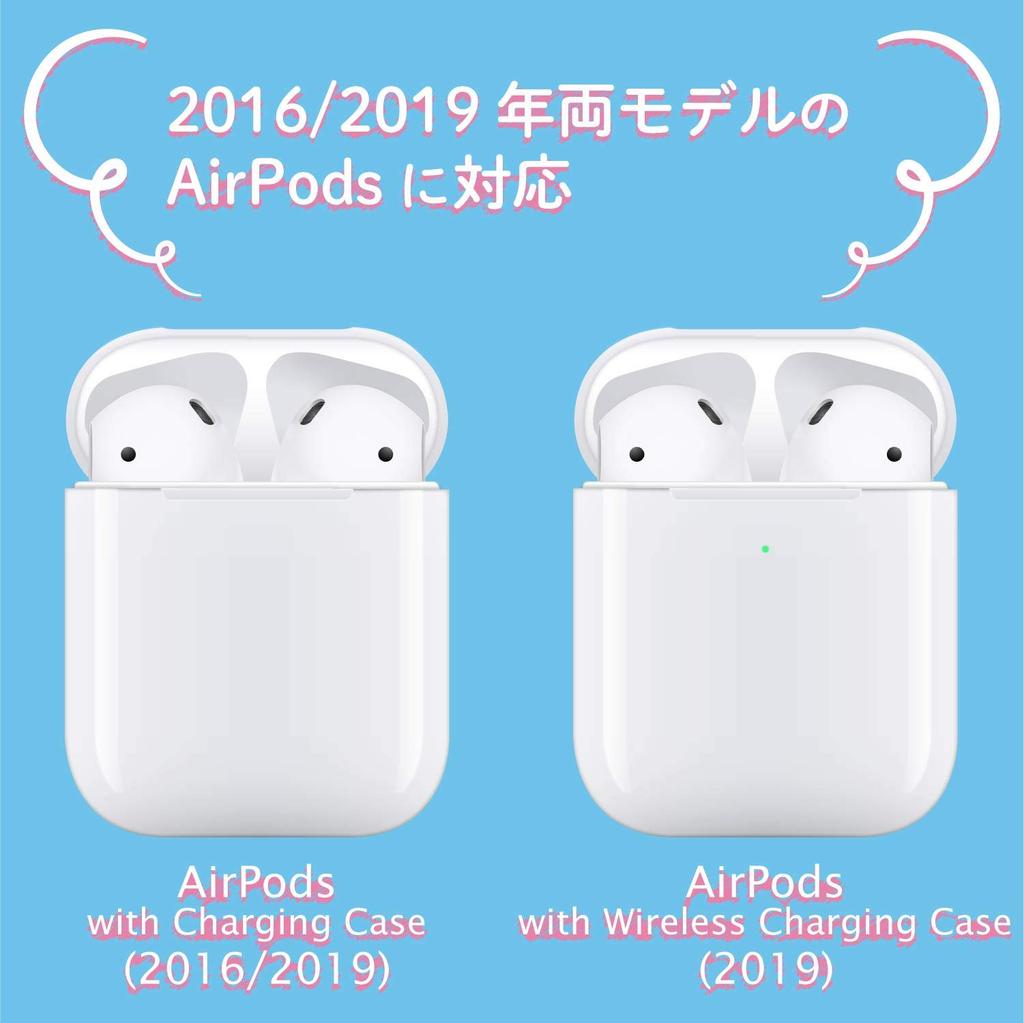 Elecom Funda para AirPods, Funda de Silicona, Compatible con Carga Inalámbrica, Diseño de Animales, con Tapa para el Conector, Diseño de Conejo (Ava-APSCANRAB)