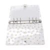 Flower Binder Cover Water Proof PVC Page Protectors Sheet Protectors with Metal Rings