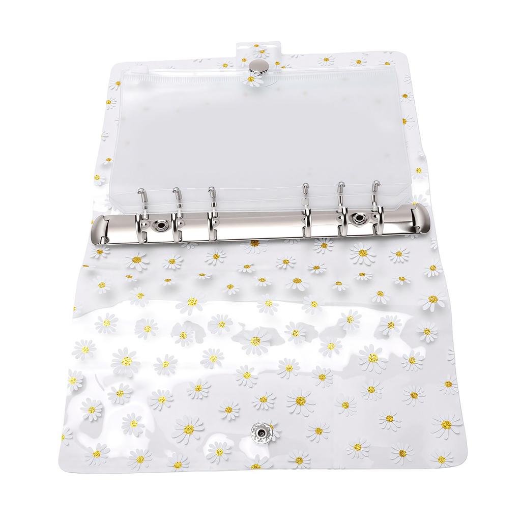 Flower Binder Cover Water Proof PVC Page Protectors Sheet Protectors with Metal Rings