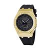 CASIO Unisex Liquid Crystal/Analog Dual Display Series Black Watch GA-2100-1A1-