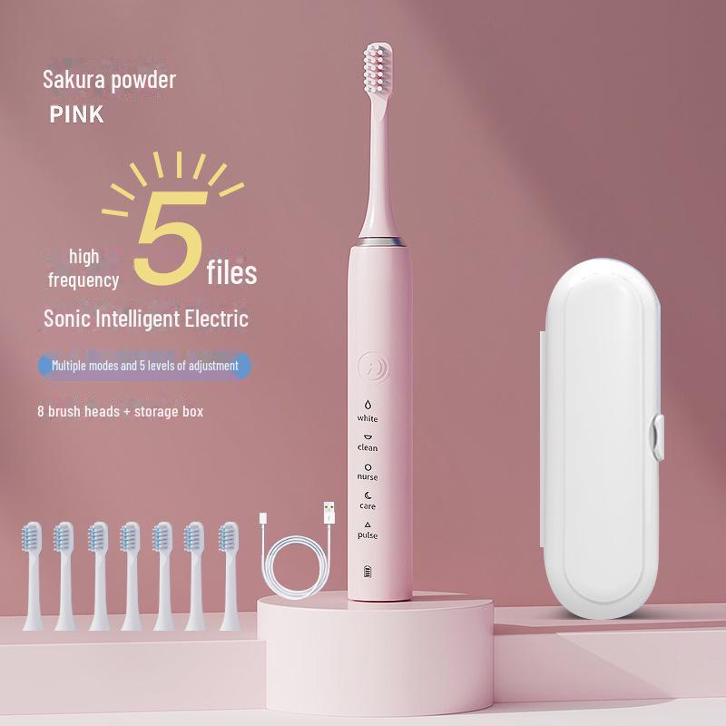Sonic Electric Toothbrush for Adults with Wireless Charging - Gift-Ready Tooth Cleaner