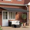 Electric Retractable Awning Anthracite 4 x 2 m