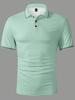 Men's Striped Short-sleeved Polo Shirt, Casual Style, Comfortable for Daily Wear.