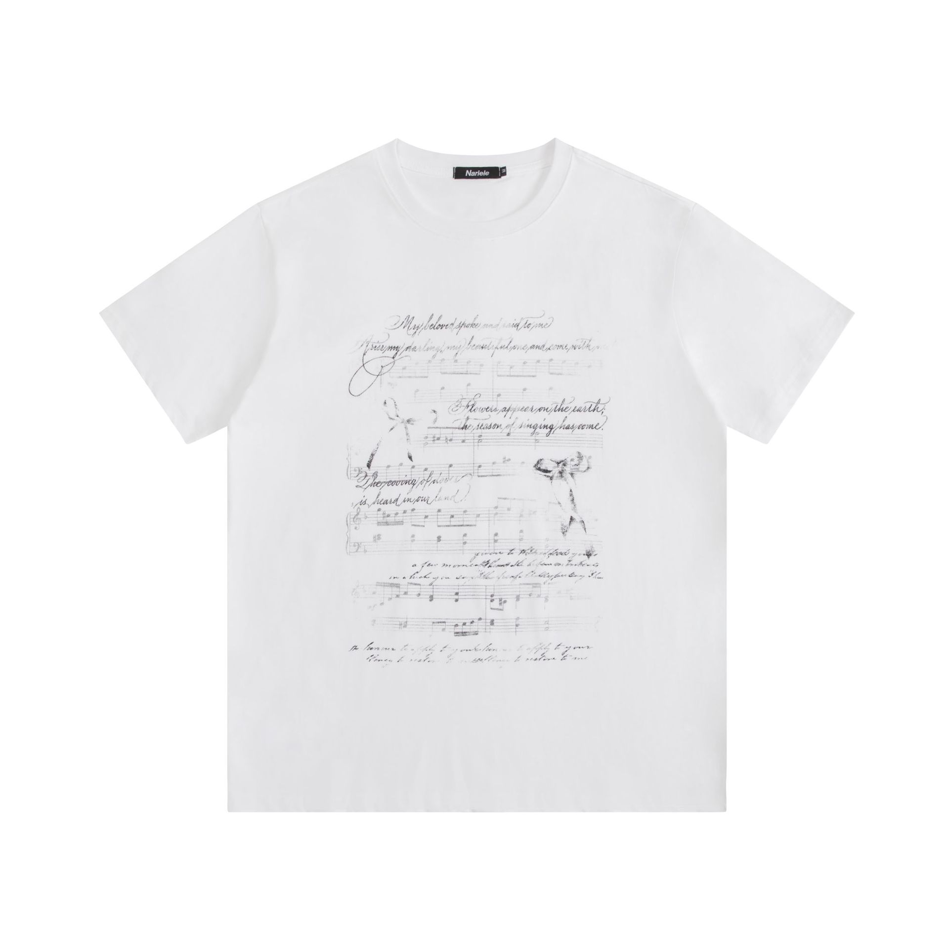 

Футболка с принтом Music Score, хлопковая футболка, унисекс, топы, футболки, летняя футболка с короткими рукавами XL белый