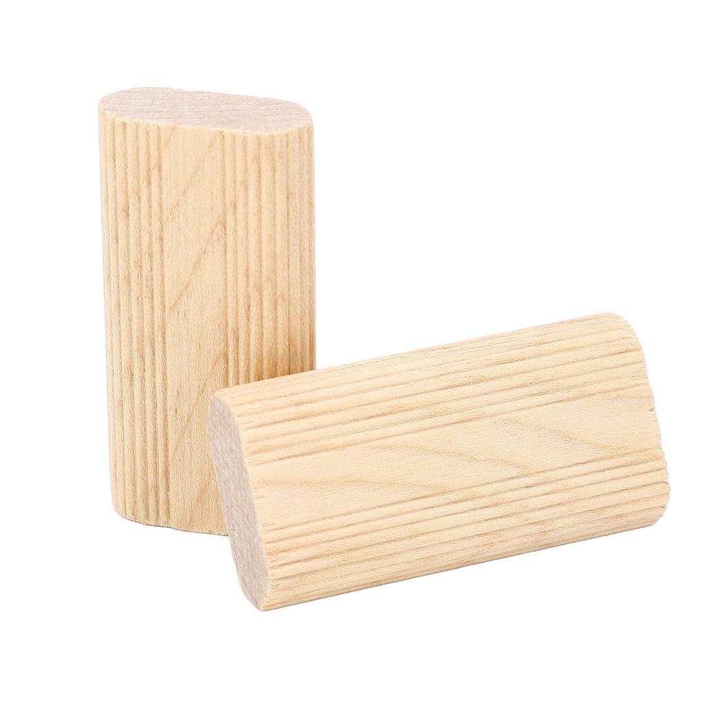 50 Pcs Wood Dowel 10x50mm Solid Beech Wood Tenon Insertion Block for Woodworking Furniture Splicing