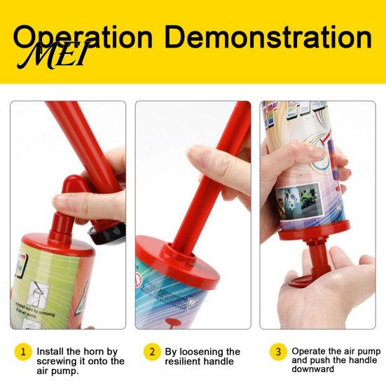 Event Cheering Horn Large for Soccer Game, Fan Air Competition Stadium, Hand Pump Megaphone Noise Maker Team Party Festival Pneumatic Sound