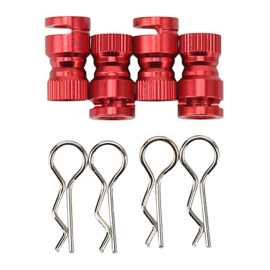4Pcs Metal RC Body Shell Mount Column Hole Locator Magnetic Car Shell Hole Locator for PC PVC Shell