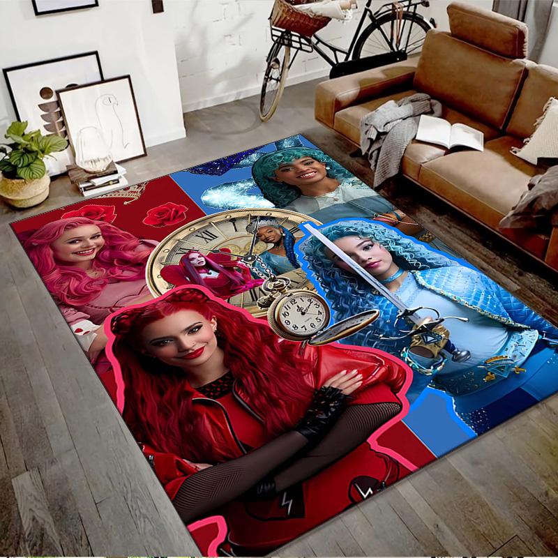 1pc Descendants The Rise of Red2 Design Printed Area Rug Carpet for Bedroom Living Room Home Decor Rugs Mat Non Slip Mat Rug for Bedside