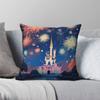 Castle Fireworks Square Pillowcase Polyester Linen Velvet Pattern Zip Decorative Throw Pillow Case Sofa Seater Cushion Wholesale