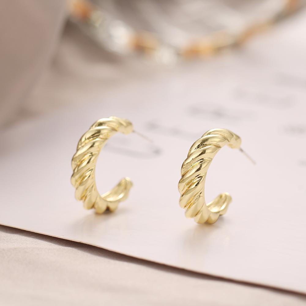Simple Creative Exaggerated Pineapple Love Heart-shaped Geometric Chain Earrings Women Personality Geometric Girl Earrings