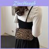 Stylish 2024 French Trendy Small Square Bag With Chic Leopard Print Design
