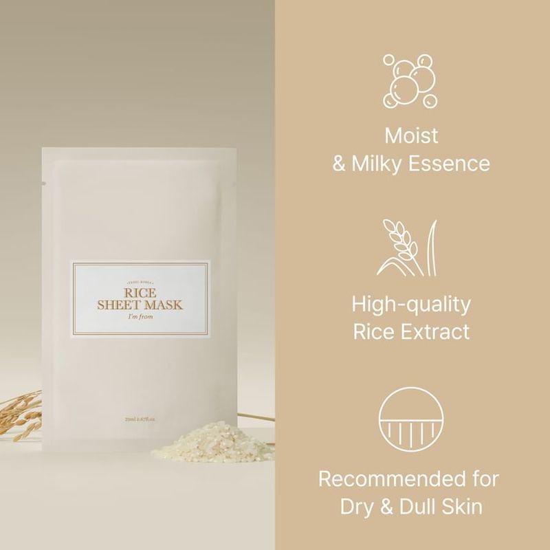 I'm from - Rice Sheet Mask