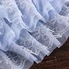 Luxurious Pleated Mesh Chiffon Fabric Exquisite Tulle Lace Fabric Trim Ribbon  Cuffs