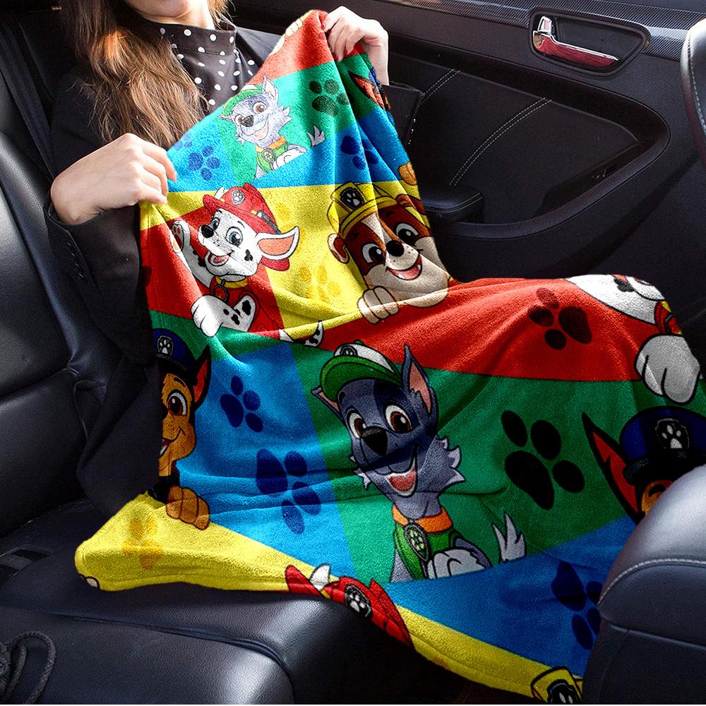 1pc Paw Patrol,Adventure,RescueDigital Print Fleece Blanket - Contemporary Style, Suitable for All Seasons, Perfect for Home, Travel, or Cam