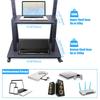 UNHO Mobile Floor TV Stand with Castors, Heavy Duty TV Cart Stand for 32''-100'' LED LCD Screens Height Adjustable Ultra Stable