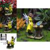 Resin Fairy Figurine With Angel And Bird For Birthday And Holiday Party Decor
