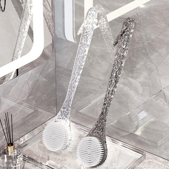 Bath Brush Double-sided Brush Head Long Handle Shower Brush Easy To Clean Bath Brush Bathing Accessory