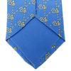 Used HERMES Tie 24 Overall Handle Silk Blue Gold Suit