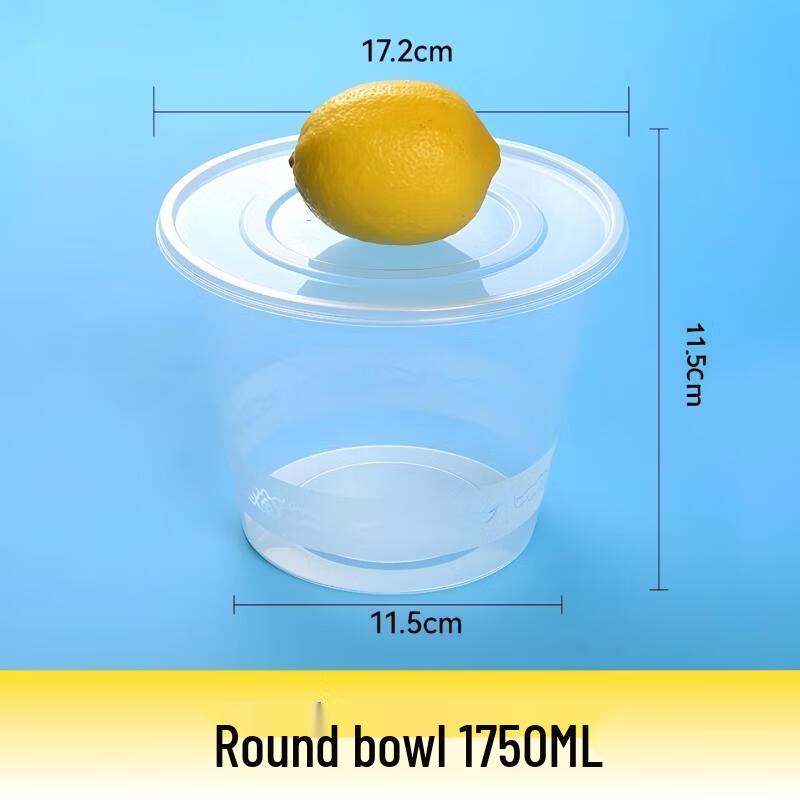 Disposable Plastic Round Takeaway Bowls
