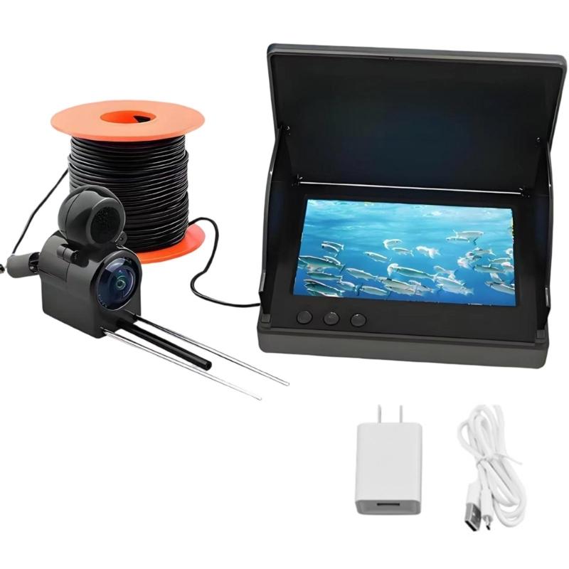 Fishing Camera Fish Finder Camera for Lake Kayak Ice Fishing 195° Wide Angles Underwater Fishing Camera