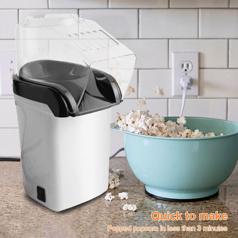 1200W Hot Air Popcorn Popper High Popping Rate Electric Hot Air Popcorn Maker Fast for Home Family Party Kids