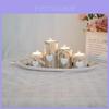 Wooden Candle Holder Wedding Decor With Handcrafted Design For Romantic Table Setting