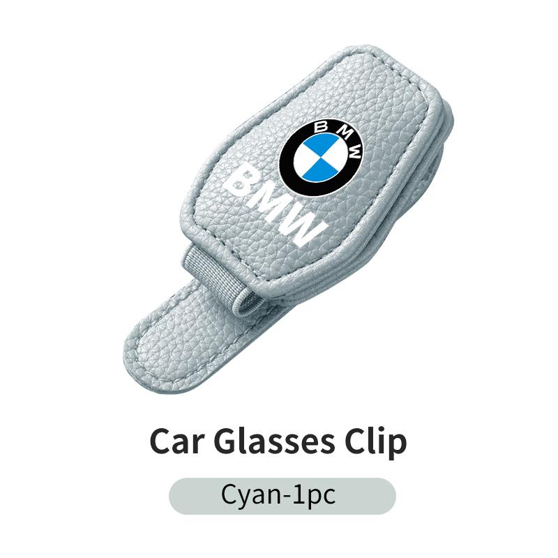 ADZW9 Magnetic Leather Eyeglass Hanger Clip Universal Sunglasses Holder For BMW X3 X5 M5 M3 E46 E90 E60 F10 E39 F30 E36 G30 E87 E70