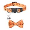 Bowknot Halloween Cat Collar Adjustable Cat Bow Tie  Ghost Festival
