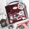 Japanese Sweet Anime Ita Bag Women Girls Badge Transparent Square Backpack Ladies Leather Cartoon Multifunctional Shoulder Bags
