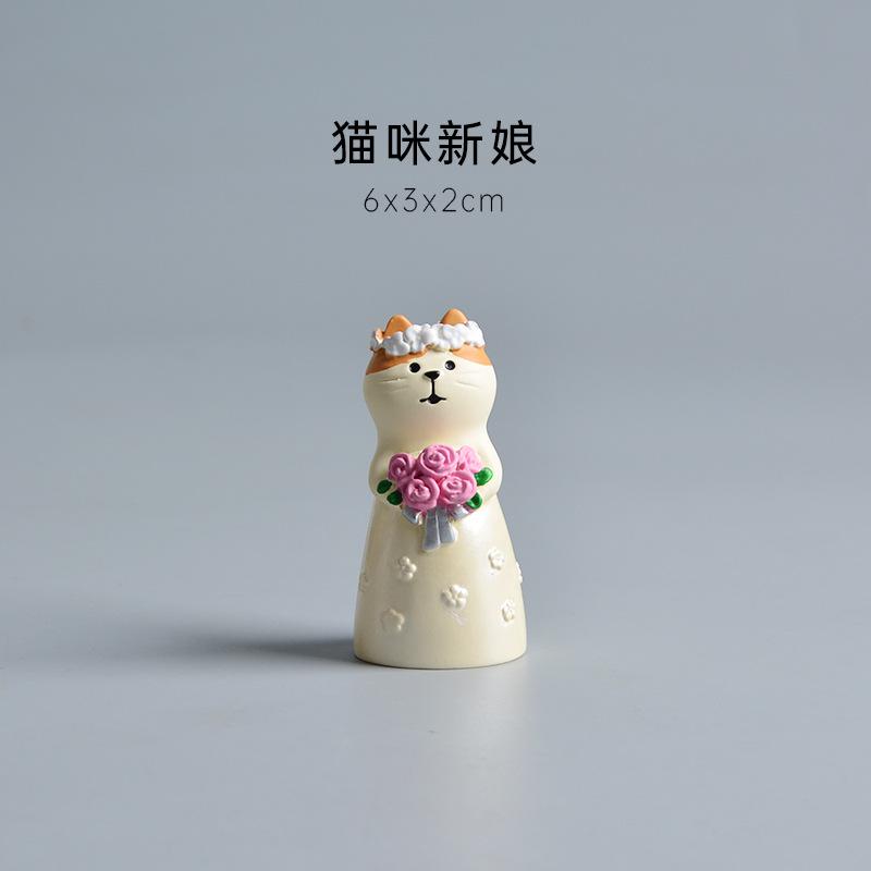 DIY Mini Wedding Arch Toy Zakka Japanese Style balloon Resin Handicraft Ornaments Wooden Small Wedding Ceremony Ornaments