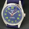 HAND-WINDING VINTAGE HMT INDIAN MENS BLUE COLOR DIAL WATCH A440987-4