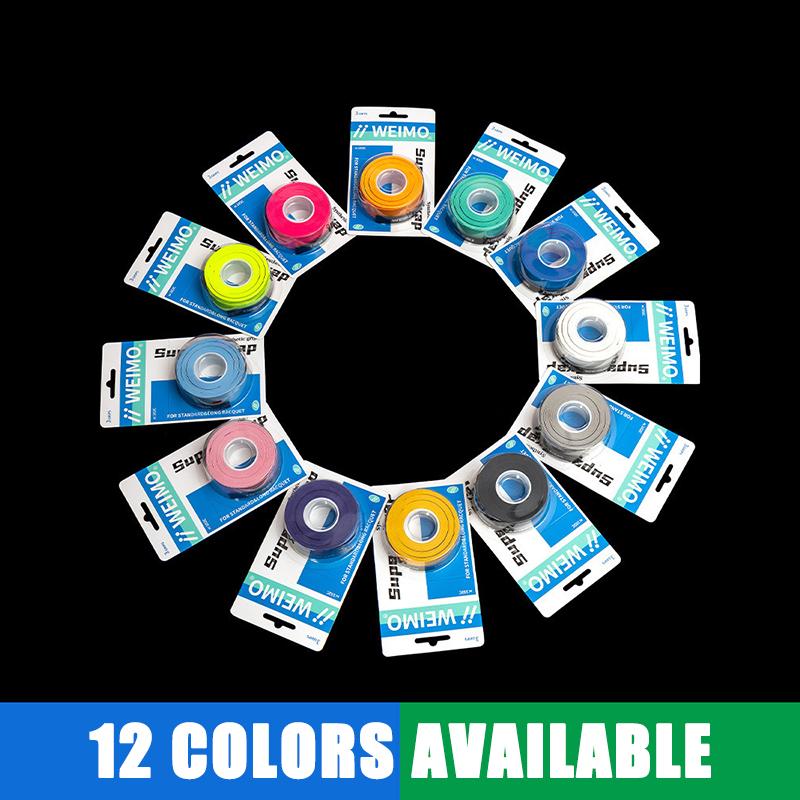 3 Pcs/Pack Badminton Hand Rubber Wrap Around Handle With Anti-Slip Sweatband Grip Handle Leather Badminton Hand Rubber