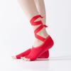 Lace-up Five Fingers Socks Dot Glue Toe Yoga Socks Simple Pilates Socks Women  Women