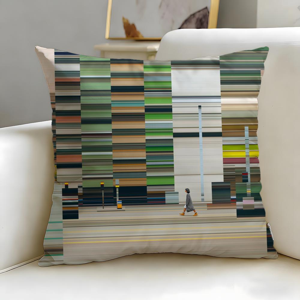 classic brand World Premium Printing Cushion Cover Soft  EasyWash Pillow Case  Versatile for Couch Bed Travel and Office