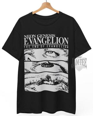 Μπλουζάκι End of Evangelion, Neon Genesis Evangelion Dark Anime Gothic Unisex T-shirt
