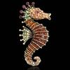 Trendy Seahorse Pin Exquisite Alloy Design Essential Fashion Accessory Elegant Seahorse Pin Decoration For Ladies