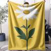Daisy Cute Throw Soft Flannel AC Blanket Lightweight Summer Nap Throw Cozy  Blanket for Sofa Bed Travel Home