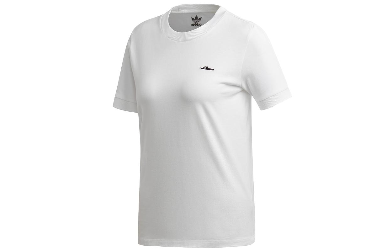 Adidas Originals T Shirts Women s White Crew Neck Moderate Other EC9354 30