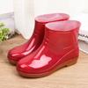 Low Tube Rain Shoes Women's Rain Boots Water Shoe Cover Shoes Non-slip Rubber Shoes Daily Water Boots OEM Labor Insurance