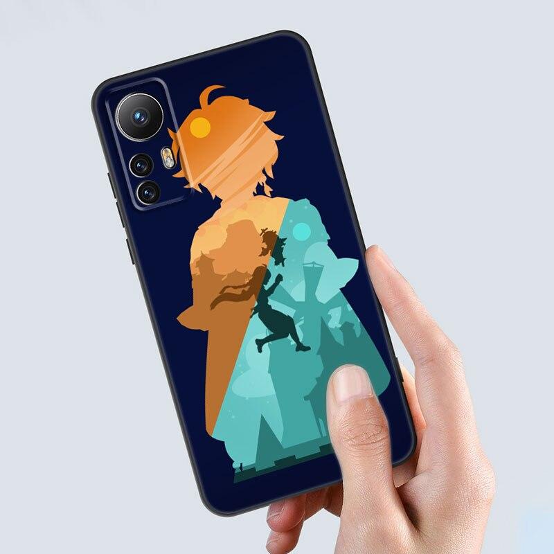 Game Genshin Impact Phone Case For Xiaomi Mi 10T 11i 11T Note 10 11 Lite NE F1 POCO F3 M3 X3 GT NFC M4 X4 Pro 5G Black Cover