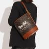 Coach Dakotah 34 Carriage Pattern Interior Zipper Pocket Coated Canvas With Fine Calfskin Bucket Bag Tote Shoulder Crossbody Bag Large CH733-B4TXN