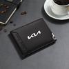 PODV6 Leather Credit Card Purse Portable Holder Car Emblem Wallet For Kia Rio K5 K9 Ceed Sportage Cerato Soul Sorento Picanto Optima