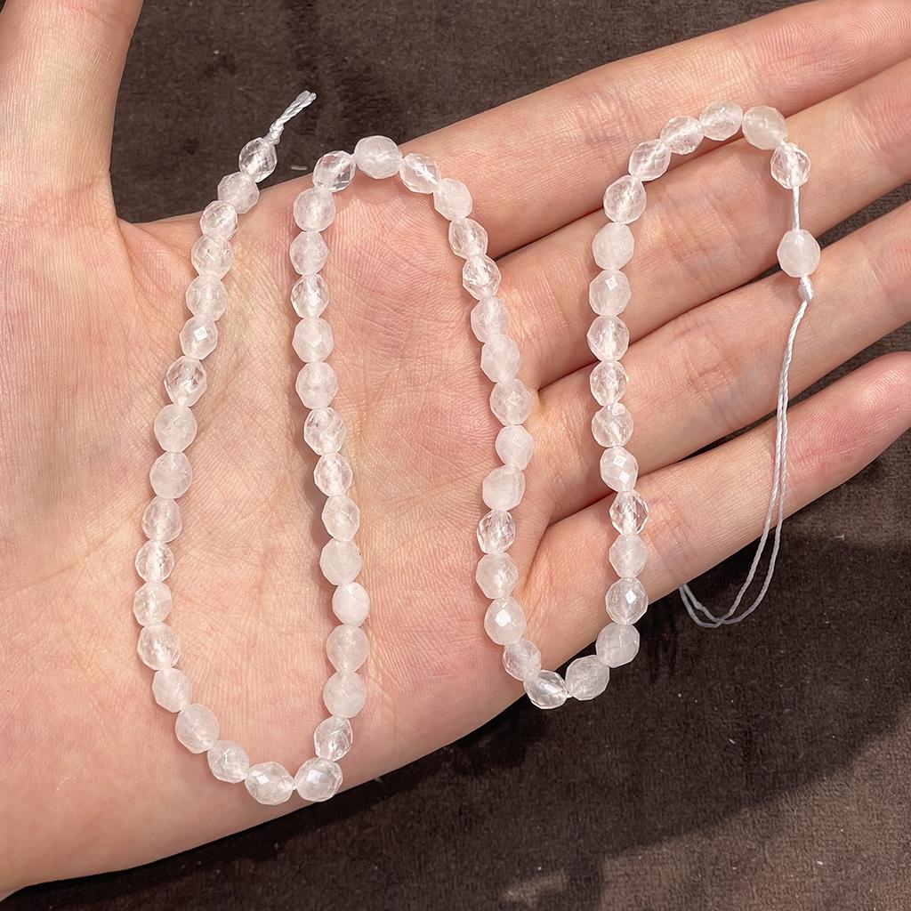 1 Strand Natural Stone Faceted Rondelle Beads 6.5×7.5mm, 38cm Loose Gemstone Beads For DIY Bracelet Necklace Jewelry Making