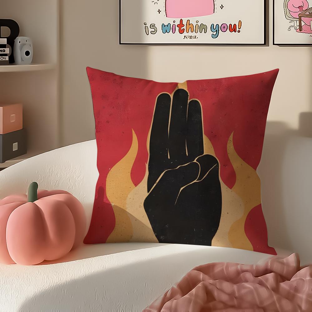 Die Tribute von Panem Kissenbezug Kissenhülle Kurzer Plüsch Versteckter Reißverschluss Raum Sofa Kissenbezug