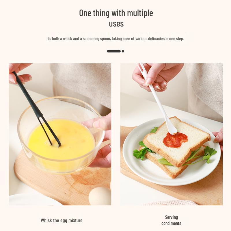 Dual-Function Manual Whisk and Sesame Paste Mixer