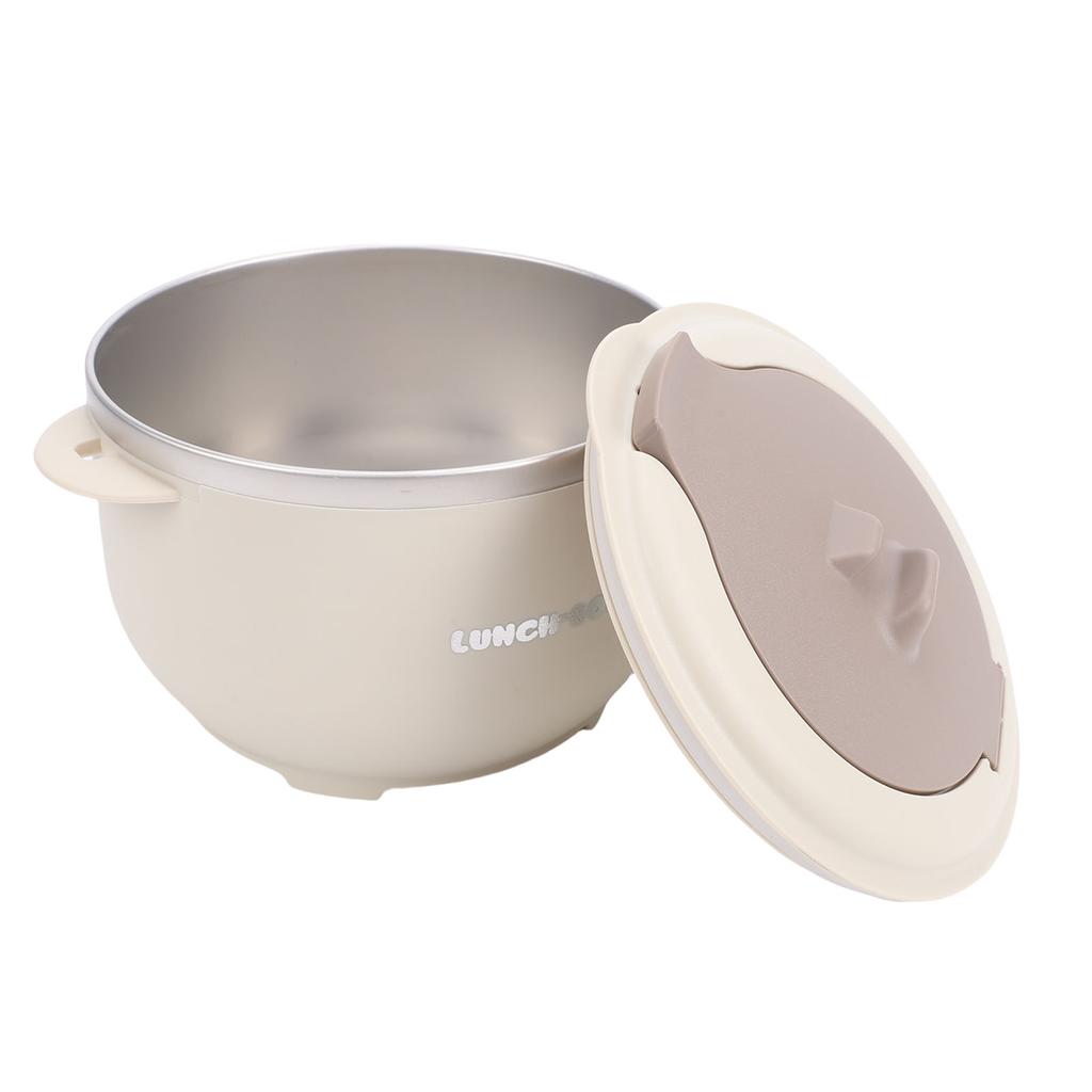 Microwave Ramen Bowl with Lid and Handle 316 Stainless Steel Insulated Noodle Bowl with Spoon for College Dorm Apartment