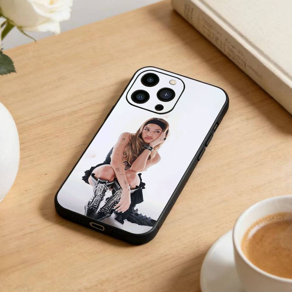 Emilia Mernes Phone Case For iPhone 16,15,14,13,12,17,Pro Max,Plus Silicone Black Case