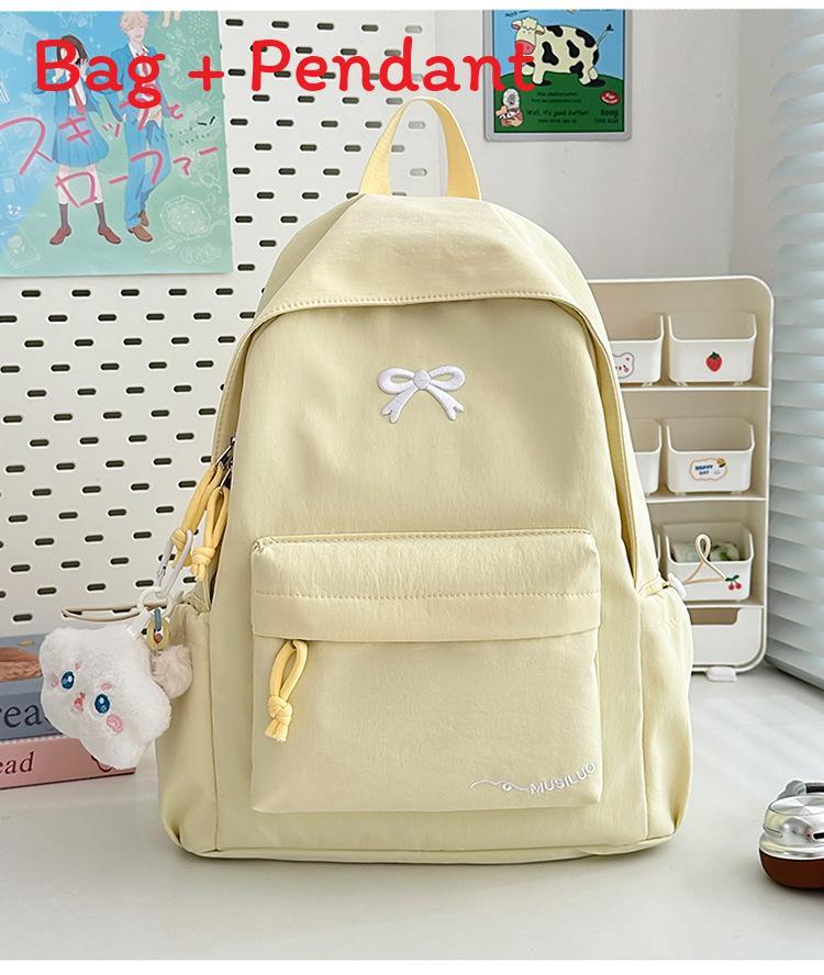Sweet Candy Color Small Backpack With Nylon For School Use And Daily Commutes