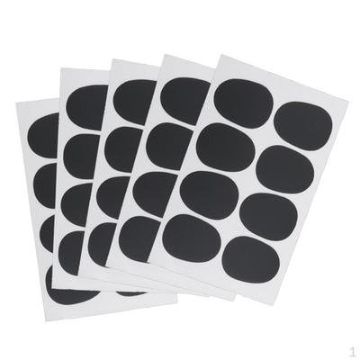 40Pcs Alto/Tenor Saxophone Rubber Pad Cushion Black Mouthpiece Patches