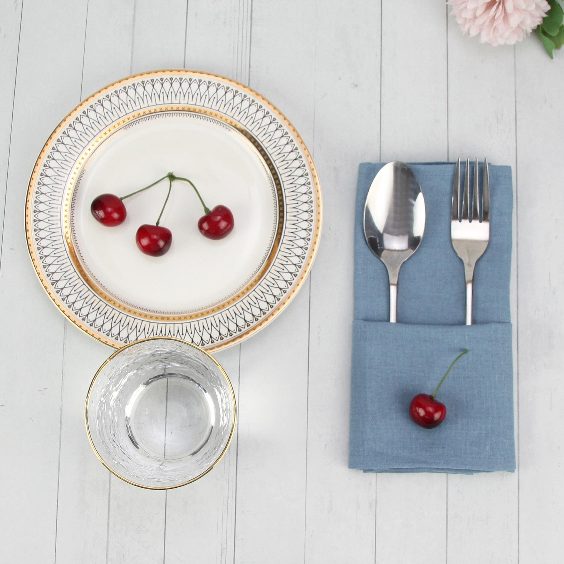 

26 цветов 40x40 см японская льняная хлопковая салфетка плейсмат - теплоизоляционная и фотофон декор стола